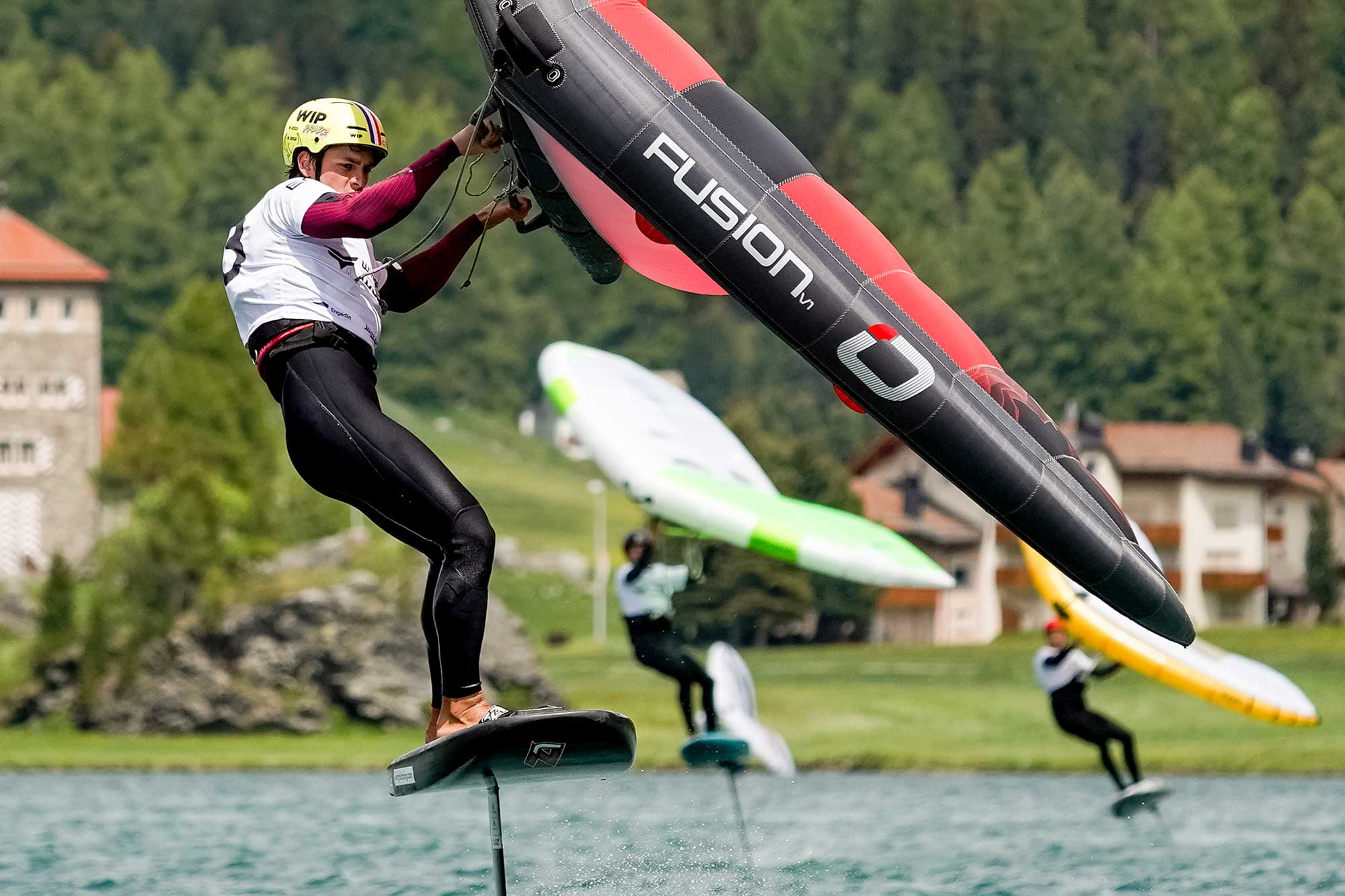 
With an almost synchronized final gybe it was shaping up to be a photo finish. With the final reach