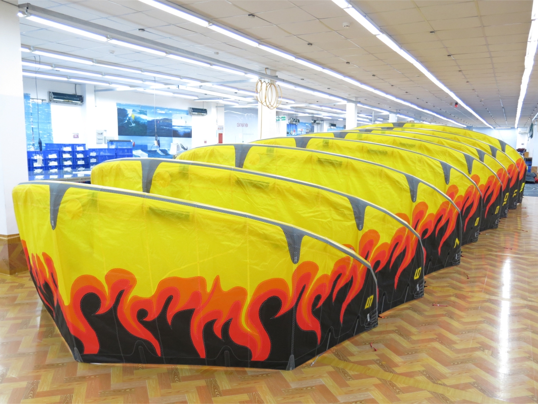 CUSTOM DESIGN OF THE MONTH
Bringing the heat! Check out this incredible set of custom Vortex kites m