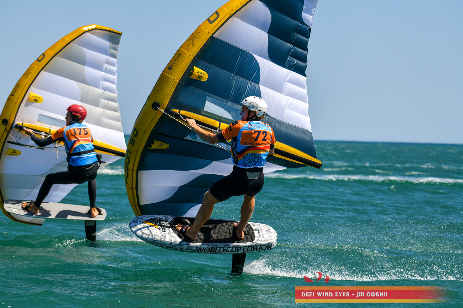 Five of the top ten men at the finish competed on the FusionV2 Ultra-X. Olympic kitefoiler, Axel Maz