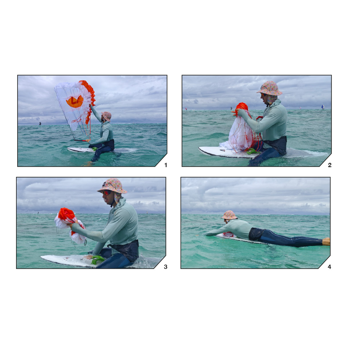 Water Self Rescue

Pack the wing as described in PACKING.
Aim to keep the control bar away from the 