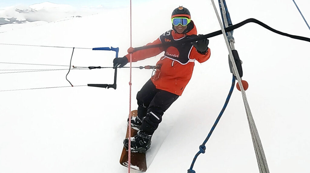 Simone Borgi snowkite winner