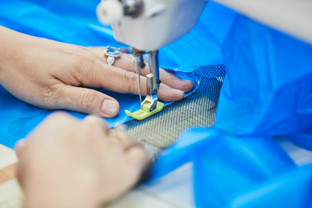 Stitching in the factory